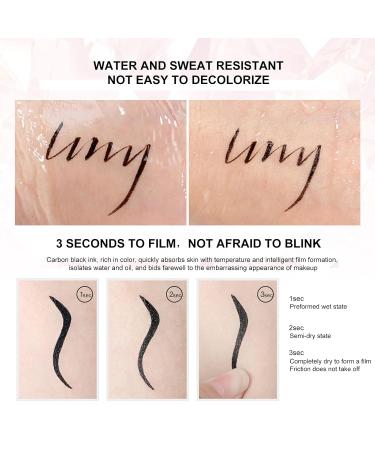 ONLYOILY Waterproof Black Liquid Eyeliner - Precision Miniature Long-Lasting Quick-Drying Eyeliner for Intense Eye Makeup | International Shipping Available - Buy Online on GoSupps.com