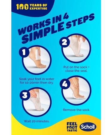 Scholl Fragrance-Free Foot Mask - One Pair, One Size | Soothes and Softens Feet - Buy Online on GoSupps.com