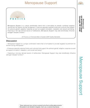 Proviva Menopause Support - Non-Soy Female & Adrenal Support - 60 Servings - Buy Online on GoSupps.com