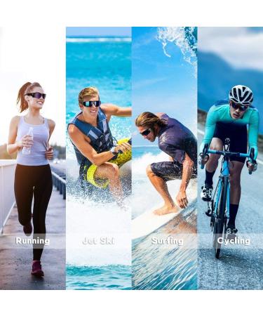 Buy Beacool Polarized UV400 Sports Sunglasses - Lightweight TAC Glasses for Men & Women - Ideal for Cycling Baseball Climbing - Black & Green - Buy Online on GoSupps.com