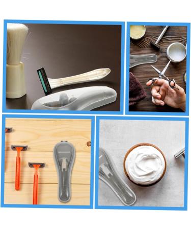 Minkissy 4-Piece Razor Storage Box | Plastic Anti-Rust Protection for Hairdressers & Electricians | Portable Travel Case - Buy Online on GoSupps.com