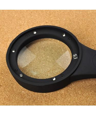 Handheld Magnifier LED Lights Counterfeit Light HD Old Student Reading Books 5X Made in China - Buy Online on GoSupps.com