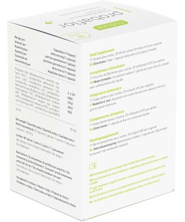 Nupure Probaflor - 90 Vegan Capsules with 20 Billion CFU 11 Probiotic Strains & Inulin | Premium Gut Health Supplement - Buy Online on GoSupps.com