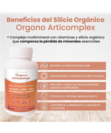  Orgono Living Silica Orgono Articomplex. Vitamins and minerals silicon essential minerals. Compensates for loss strengthens joints bones and cartilage and boosts the immune system. 100 capsules. - Buy Online on GoSupps.com