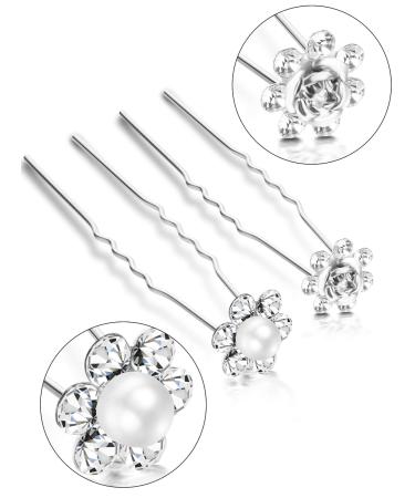40 Pack Rhinestone Bridal Wedding Hair Pins - Elegant Hair Accessories for Women and Girls (Style B) - Buy Online on GoSupps.com