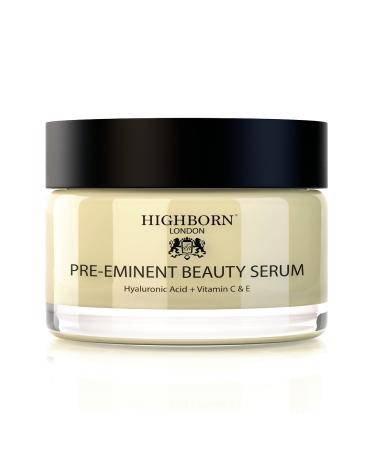 Anti-Ageing Face Serum Plumps Softens Hydrates - HighBorn London Advanced Hyaluronic Acid Plant Collagen Vitamin A Retinol Vitamin C Vitamin E Argan Oil & Arnica