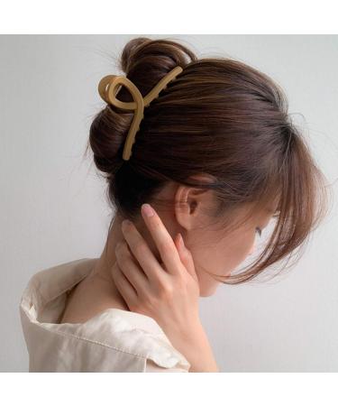 Stylish Army Green Frosty Texture Hair Clip for Women - Chic Hairpins & Accessories - Perfect Gift for Girls (1 Pack) - Buy Online on GoSupps.com