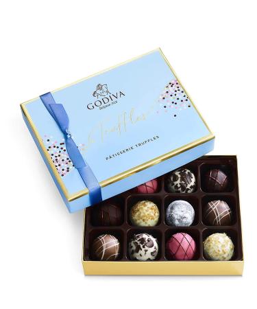 Godiva Chocolatier Patisserie Dessert Truffles Assorted Chocolate Gift Box, 12 pc.