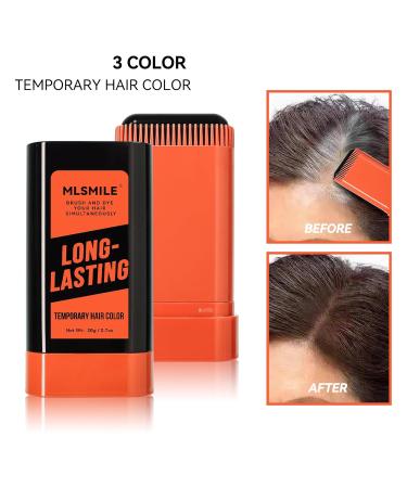 Dark Brown Temporary Hair Color Stick | Instant Root Touch Up & Waterproof Gray Hair Concealer - Buy Online on GoSupps.com
