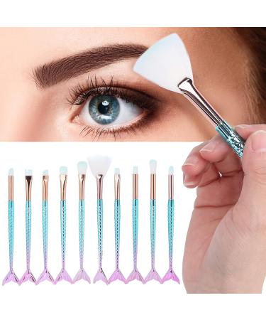 Soft 10PCS Makeup Brushes Set | Professional Blending & Cosmetics Tools for Eyes Blush & More - Buy Internationally - Buy Online on GoSupps.com