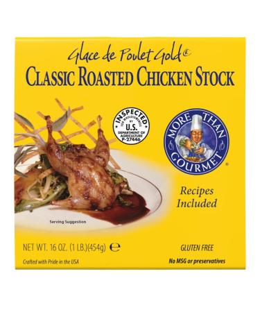 More Than Gourmet Glace De Poulet Gold 16oz - Roasted Chicken Stock - Buy Online on GoSupps.com