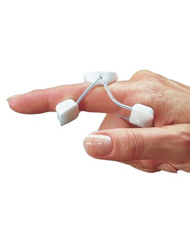 Rolyan 66085 Sof-Stretch Extension Splint,Finger Brace & Knuckle Immobilization Device,Recovery & Rehabilitation Aid for Edema,Joint Extension & Contractures, Support for Injured Fingers,Small, White Small White - 1 Pack