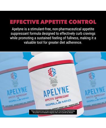 Gorilla Mind Apelyne™ Appetite Suppressant - 240 Capsules for Craving Control & Satiety | International Shipping Available - Buy Online on GoSupps.com