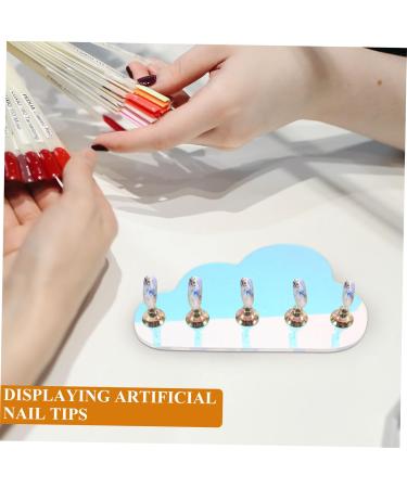 minkissy 1 Set Nail Tools Nail Holder for Painting Nails False Nails Display Holder Nails Tips Display Stand Press on Fake Nails Stand Press on Nails Holder Bracket Acrylic Symphony - Buy Online on GoSupps.com