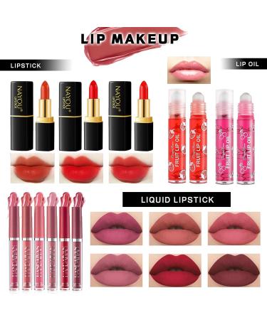 Complete Makeup Set for Women & Teens - Full Kit with Eyeshadow Foundation CC Cream & Liquid Lipsticks | Perfect Gift for Beginners & Professionals - Buy Online on GoSupps.com