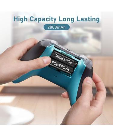 POWEROWL 2800mAh Rechargeable AA Batteries & Smart 8 Bay Charger - Low Self Discharge Ni-MH 8 Count | International Shipping Available - Buy Online on GoSupps.com