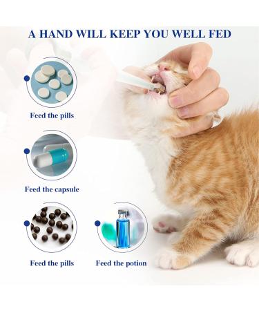 Buy Tafaftl 2-Piece Tablet Feeder for Cats & Small Dogs - Red & Blue Medication Pusher | International Shipping Available - Buy Online on GoSupps.com