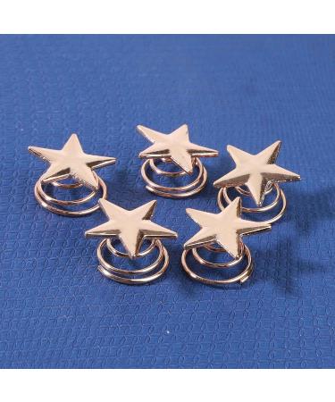 Yheakne Boho Star Hair Coils - Spiral Swirl Hair Pins | Gold Hair Studs for Women and Girls | Decorative Hair Accessories 5Pcs - Buy Online on GoSupps.com
