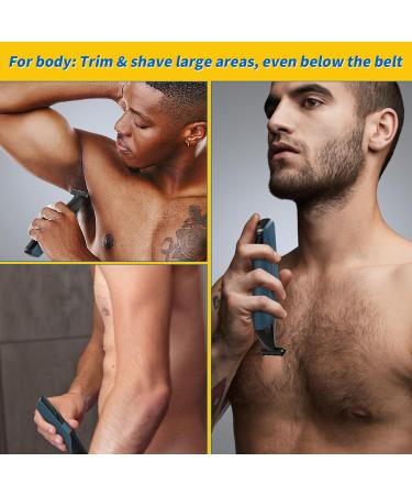 Electric Groin & Body Hair Trimmer for Men | All-in-One Groomer Kit with Dual-Sided Blade - Buy Online on GoSupps.com