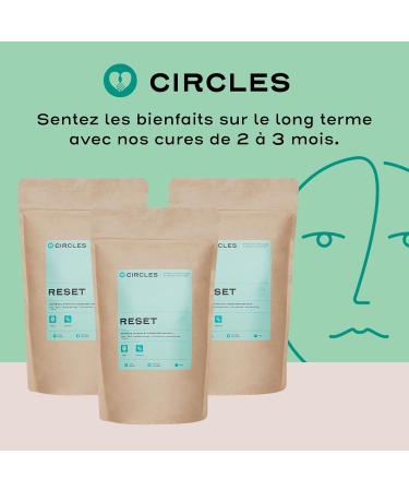 Circles RESET - Natural Infusion Based on Medicinal Plants - Skin and Hair Treatment - Anti-aging Effects - Promotes Collagen Production Stimulates the Scalp - 1 Sachet/100g - Buy Online on GoSupps.com