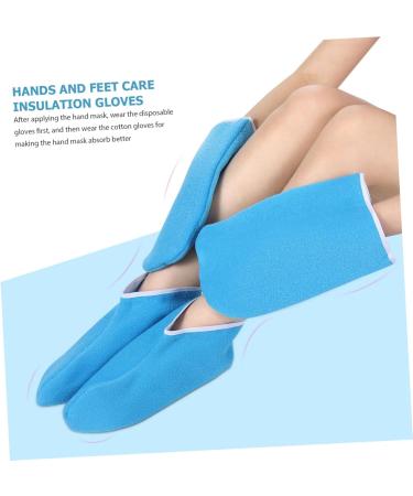 DRESSOOS 1 Set Gloves and Booties Paraffin Wax Foot Cover Paraffin Glove Paraffin Gloves Wax Gloves for Hands Mittens Kids Cotton Mittens Wax Bath Mitts Care Work Floor Mat - Buy Online on GoSupps.com