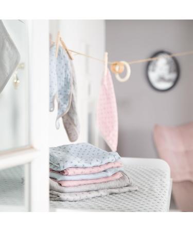 Roba Organic 3 Set Lil Planet - 80x80 cm Musselin Diapers in Light Blue - GOTS & OEKO-TEX Certified Organic Cotton - Buy Online on GoSupps.com