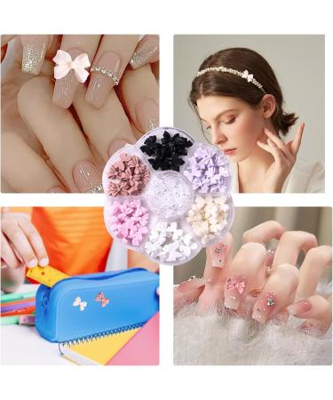Bow Nail Charms Bow Charms for Nails Bow Nail Stickers 2Pack Colorful Bow Charms for Nail 3D Bow-Knot Nail Art Charms Colorful Nail Decorations Set for DIY Jewel Stones Nail Art Rhinestones 2 Style 2 - Buy Online on GoSupps.com