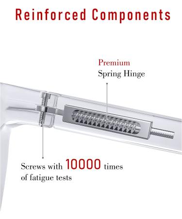 MADEYES Unbreakable Blue Light Blocking Reading Glasses 2.5 Strength for Women and Men - Tortoise Black + Tortoise Bright - Buy Online on GoSupps.com