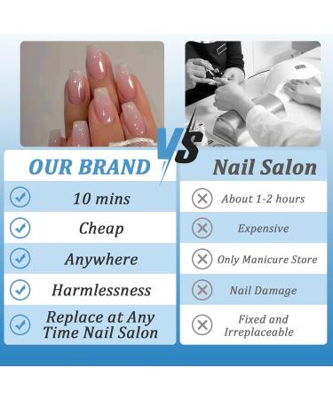 24 Pieces Pink Ballerina Stiletto Press-On Nails - Full Cover Acrylic Fingernails for Women & Girls - Perfect Nail Art Manicure - Buy Online on GoSupps.com