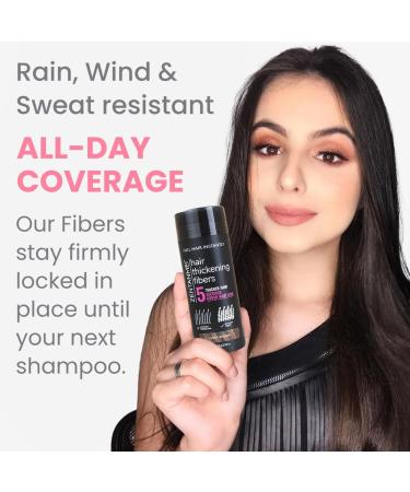 All-Natural Hair Fibers for Thinning Hair - Medium Brown | Hair Volume Powder & Bald Spot Cover Up for Men & Women - 0.98 Oz - Buy Online on GoSupps.com