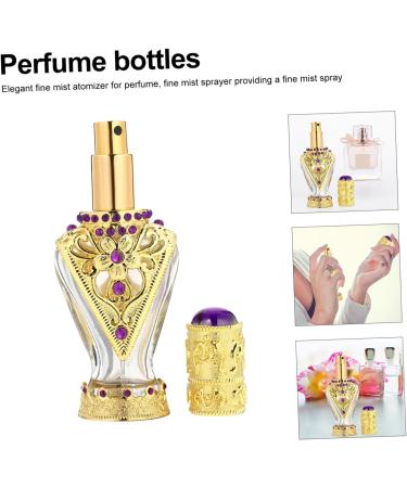 DOITOOL Perfume Bottle Perfume Spray Bottle Dumpling Holder Perfume Dispenser Travel Spray Perfume Sprayer Bottle Pharamoneperfume Mini Purple Dispensing Bottle Glass Alloy - Buy Online on GoSupps.com