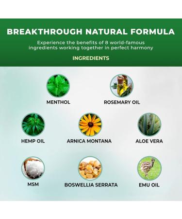 Hemp Cream Extra Strong | High Strength Hemp Oil Formula | Hemp Oil + Emu Oil Arnica MSM Aloe Vera | Rich in Natural Extracts | Soothe Back Neck Hands Feet | Large 250ml Tub - Buy Online on GoSupps.com