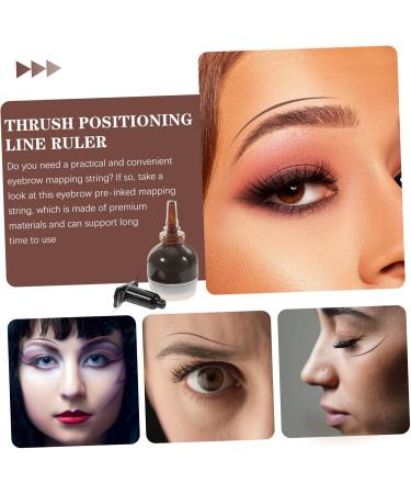 Ipetboom 5pcs String Ink Line Box Ink Line Ruler Eyebrow Drawing Line Meters Mee Brow Mapping Vial Bottled - Buy Online on GoSupps.com