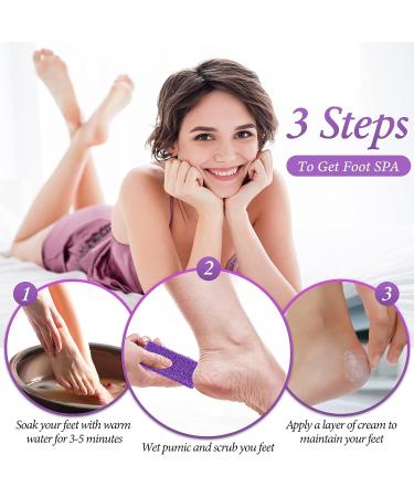 200 Pcs Disposable Pumice Stone for Feet - Pedicure Scrubber Exfoliator Sponge for Callus Remover - Buy Online on GoSupps.com