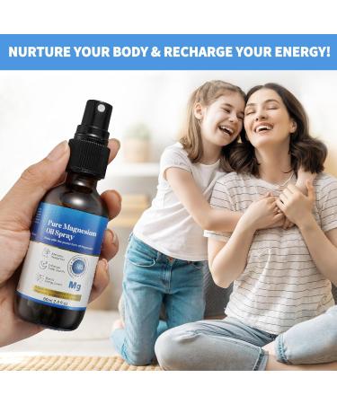 Pure Magnesium Oil Spray 100% Pure & Natural Magnesium Spray Gluten Free Non-GMO Topical Magnesium Body Spray with Rosemary and Eucalyptus Oils Magnesium Oil for Feet 2.02FL.OZ (#1) - Buy Online on GoSupps.com