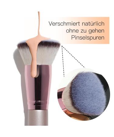 Premium Kabuki Foundation Brush - Rose Gold | Versatile Makeup Brush for Liquid & Powder Application - Buy Online on GoSupps.com