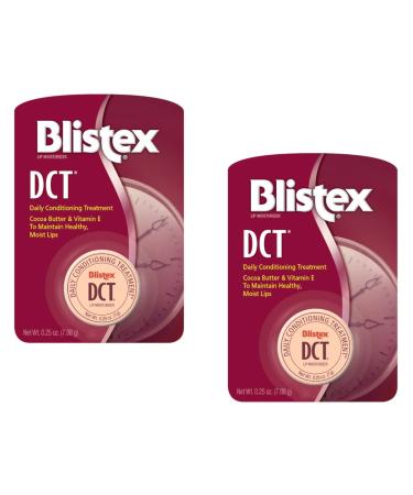 Blistex DCT Lip Moisturizer Daily Conditioning Treatment with Cocoa Butter & Vitamin E Maintains Healthy Moist Lips 0.25 oz (Pack of 2)