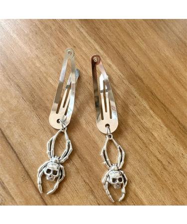 JSGHGDF Simple Snap Clip Kid Hairpins Pendant Metal Hair Clip Skull with Pendant Handmade Hairpins Snap Hairpins 1 - Buy Online on GoSupps.com