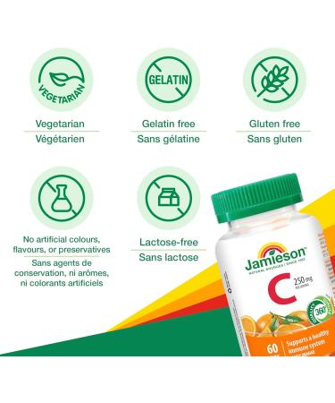 Jamieson C Gummies 250mg orange 60 Gummies - Buy Online on GoSupps.com