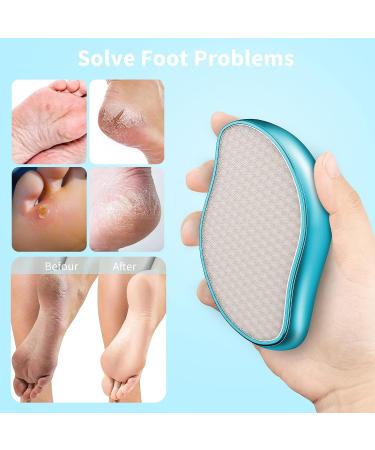 VANWIN Nano Crystal Glass Callus Remover - Professional Foot File for Dead, Thick, and Cracked Skin - Pedicure Tool for Wet and Dry Feet - Blue - Buy Online on GoSupps.com