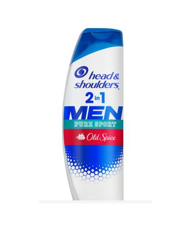 Head & Shoulders Old Spice Pure Sport Dandruff 2 in 1 Shampoo and Conditioner 12.8 Fl Oz 12.8 Fl Oz (Pack of 1)