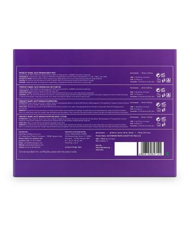 B'ELAVITA Date Woman Travel Size Gift Set with Body Shower Gel 55ml for Deep Cleansing EDP Perfume 20ml Body Mist 50ml & Perfume Body Lotion 50ml - Buy Online on GoSupps.com