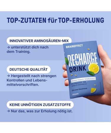 Braineffect Archae - Premium Sugar-Free Electrolyte Drink Mix with EAA & BCAA - Isotonic Lemon Powder (24g 15 Packs) - Ideal Hydration for Athletes - Buy Online on GoSupps.com