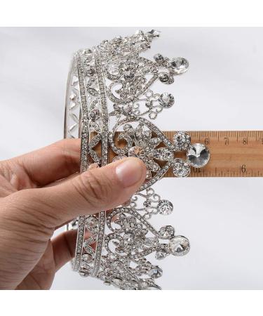 Makone Crystal Queen Crown for Women - Wedding, Prom, Bridal Party, Halloween Costume - Buy Online on GoSupps.com