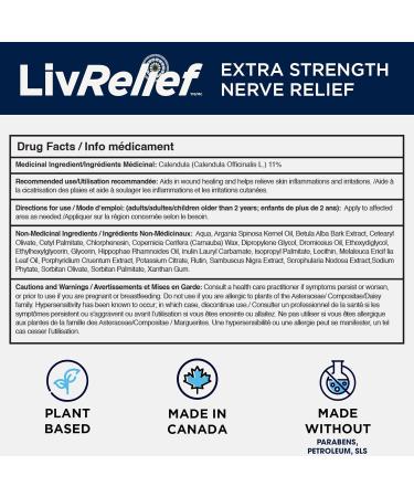 LivRelief First Aid Wound Cream for Cuts Burns Sores and Bug-Bites - Fast Healing Multi-Purpose Therapy Natural & Paraben-Free - 15g - Buy Online on GoSupps.com