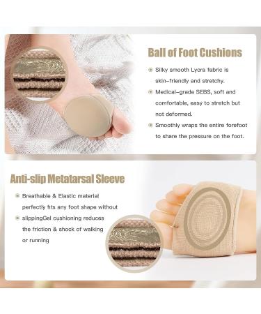 Confifill Metatarsal Pads - Forefoot Cushions for Metatarsalgia Relief - Size L (W 8-10, M 9-11) - Buy Online on GoSupps.com