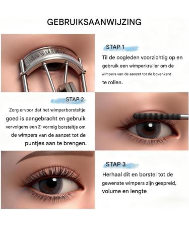 Iron Brush MascaraWaterproof Long Lasting MakeupEye Makeup Mascara For Eyelash Lift For Birthday Valentines Day Party Date Sports Commute Work Business - Buy Online on GoSupps.com