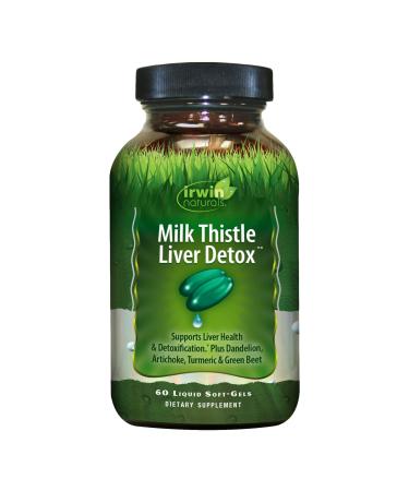 Irwin Naturals Milk Thistle Liver Detox 60 Liquid Soft-Gels
