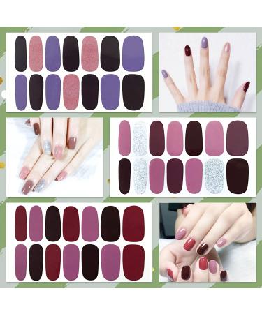 Buy WOKOTO 16 Sheets Solid Gel Nail Wraps | Self-Adhesive Nail Polish Stickers for Long-Lasting Nail Art International Shipping Available - Buy Online on GoSupps.com