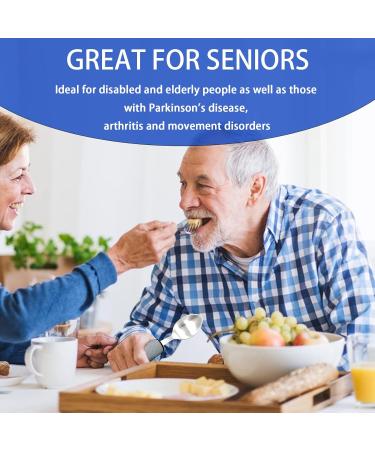 Yuflen 4 Party Easy Grip Cutlery Set | Ideal Eating Aid for Disabled Arthritis Parkinson s & Tremors | Slide-Resistant Handles for Comfort - Buy Online on GoSupps.com